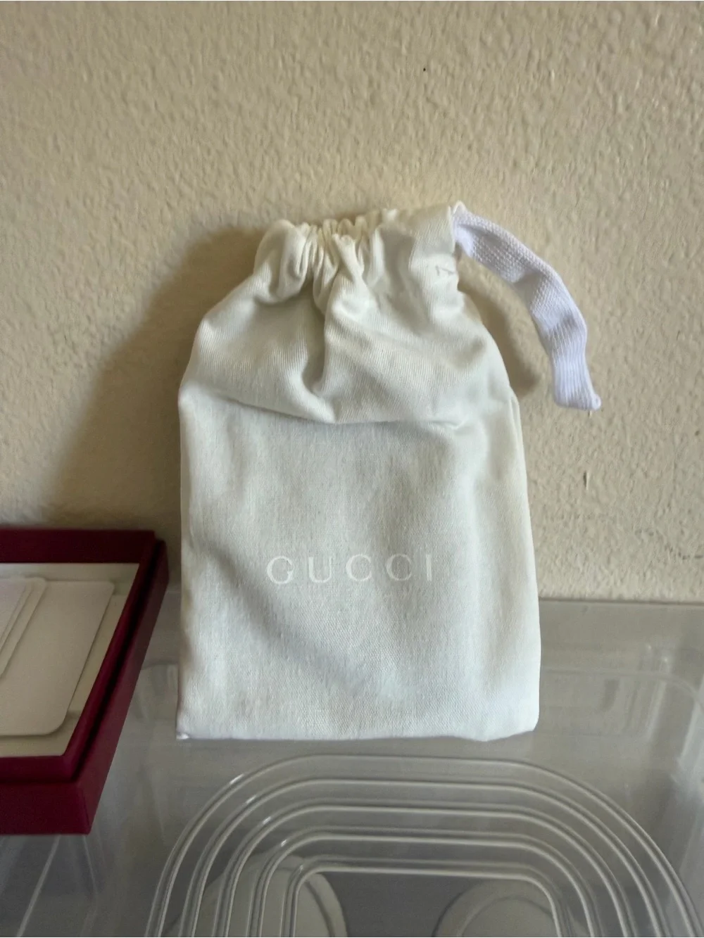 Gucci Black Embossed GG Leather Card & Key Holder